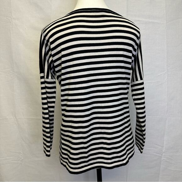 Max Mara Weekend Striped Silk Blend Knit Top - Size Medium - Picture 6 of 12